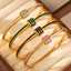 18K Gold Stainless Steel Bracelet for Women with Colorful Zircon thumbnail 2