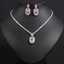 18k Gold Plated Brass Oval Gem Bridal Jewelry Sets for Wedding thumbnail 2