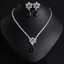 Elegant 18k Gold Plated Flower Teardrop Bridal Jewelry Set thumbnail 2