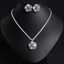 Bridal 18k Gold Plated Flower Pendant Jewelry Set for Elegant Weddings thumbnail 2