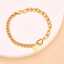 Lonceen Gold Double-Chain Heart Bracelet for Women, Fashionable Jewelry thumbnail 2