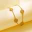18k gold-plated women's stainless steel bracelet, snowflake Christmas gift, fashion jewelry thumbnail 3