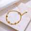 Stainless Steel 18k Gold Plated Zircon Fashionable and Elegant Jewelry Women's Bracelet thumbnail 2