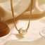 Custom bulk pearl double-layer snake chain 18k gold-plated women's stainless steel chain pendant fashion jewelry necklace thumbnail 3