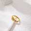 Non-oxidizing gold-plated retro women's stainless steel fashion jewelry ring thumbnail 2