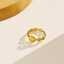 Non-oxidizing gold-plated retro women's stainless steel fashion jewelry ring thumbnail 3