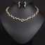 Elegant 18k Gold Plated Crystal Cluster Bridal Jewelry Set thumbnail 2