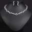 Elegant 18k Gold Plated Crystal Cluster Bridal Jewelry Set thumbnail 1