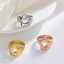 Floral stainless steel jewelry couple gifts, women's custom rings, fashion jewelry rings thumbnail 2