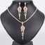 Elegant 18k Gold Plated Brass Tassel Dangle Bridal Jewelry Set thumbnail 1