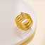 Custom wholesale bulk gold-colored spring women's stainless steel wedding fine fashion jewelry rings thumbnail 3