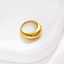 Jewelry engagement thick 18k gold-plated women's thick luster couple stainless steel fashion jewelry ring thumbnail 3