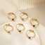 High-quality women's adjustable 18k gold-plated stainless steel diamond zircon round wedding fashion jewelry ring thumbnail 1