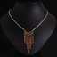 Womens Necklaces 18k Gold Plated Copper V Shaped Tassel Zircon thumbnail 3