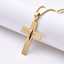 Men's Cross Necklace Pendant 18k Gold Hip-hop Simple Necklace thumbnail 1