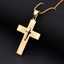 Men's Cross Necklace Pendant 18k Gold Hip-hop Simple Necklace thumbnail 2