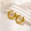 Batch Glossy Circular Geometric Round 18k Gold-Plated Stainless Steel Women's Fashion Jewelry Earrings thumbnail 1