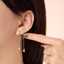 Lonceen 925 Sterling Silver 5A CZ Zircon Drop Chain Earrings thumbnail 1