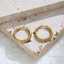 Simple and high-quality 18k gold-plated glossy women's C-shaped stainless steel hoop fashion jewelry earrings thumbnail 3