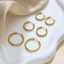 Wholesale luxury circle multiple size design hoop 18k gold-plated stainless steel women's fashion jewelry earrings thumbnail 1