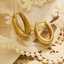 Minimalist waterproof 18k gold-plated women's stainless steel shiny U-shaped hoop fashion accessory earrings thumbnail 2