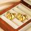 Exquisite and thick summer stainless steel textured irregular women's 18k gold-plated fashion jewelry earrings thumbnail 3