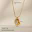 Minimalist Gold Stainless Steel Pendant Necklace for Women thumbnail 3