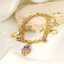Gold Stainless Steel Evil Eye Bracelet for Women thumbnail 2