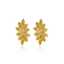 Gold Stainless Steel Leaf Stud Earrings thumbnail 2