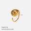 Gold Adjustable Stainless Steel Ring for Women thumbnail 3