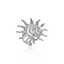 Sunburst Spiral Stainless Steel Statement Ring for Women thumbnail 2