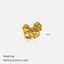 Gold Stainless Steel Bow Ring for Women thumbnail 3
