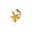 Gold Stainless Steel Starfish Ring for Women thumbnail 2