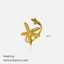 Gold Stainless Steel Starfish Ring for Women thumbnail 3