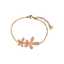 Gold Stainless Steel Floral Bracelet for Women thumbnail 2