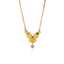 Gold Butterfly Stainless Steel Necklace for Women thumbnail 3