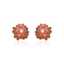 Pink Flower Pearl Stainless Steel Stud Earrings for Women thumbnail 2