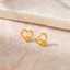 Lonceen Gold Plated Stainless Steel Heart Flower Pearl Stud Earrings – Romantic Dainty Jewelry thumbnail 1