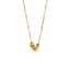 Gold Stainless Steel Heart Pendant Necklace thumbnail 3