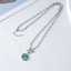 Stainless Steel Necklace with Turquoise Pendant thumbnail 2