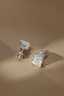 Luxury 925 Silver Moissanite Earrings Rectangle and Emerald Cut thumbnail 3