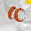 Lonceen Orange Stainless Steel Earrings for Women thumbnail 2