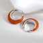 Lonceen Orange Stainless Steel Earrings for Women thumbnail 3