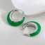 Lonceen Green Stainless Steel Earrings for Women thumbnail 2