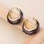 Lonceen Brown Stainless Steel Earrings for Women thumbnail 3