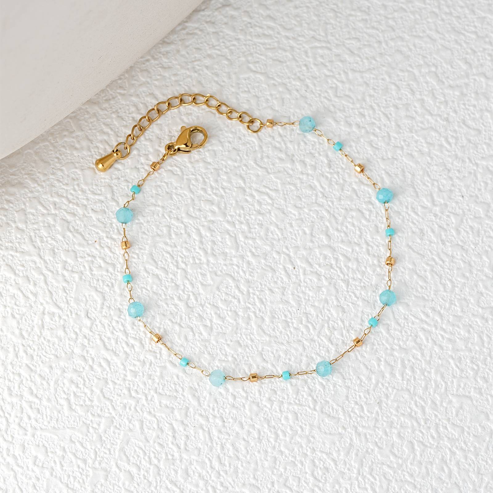 Green Aventurine Stainless Steel Bracelet Wholesale