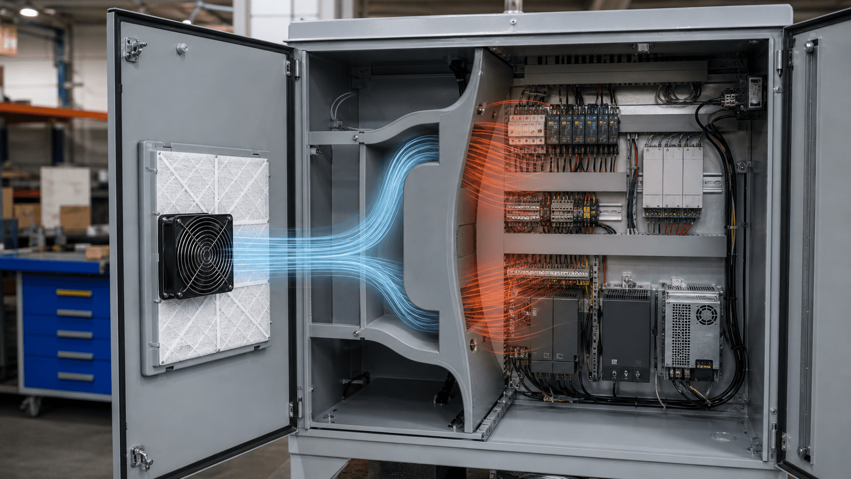 Electrical Enclosure Airflow Divider Panel: Stop Recirculation Before Adding More Cooling