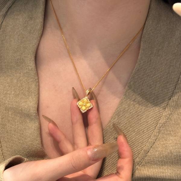 Dainty Reversible Clover Collarbone Chain 925 Silver Necklace for Men & Women | Sterling Silver Jewelry