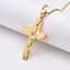 Wholesale customized titanium silver gold-plated cross pendant stainless steel jewelry thumbnail 1