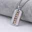TikTok Hot-selling Wholesale New Design Fashionable 18K Gold-plated Rectangular Pendant for Men thumbnail 1